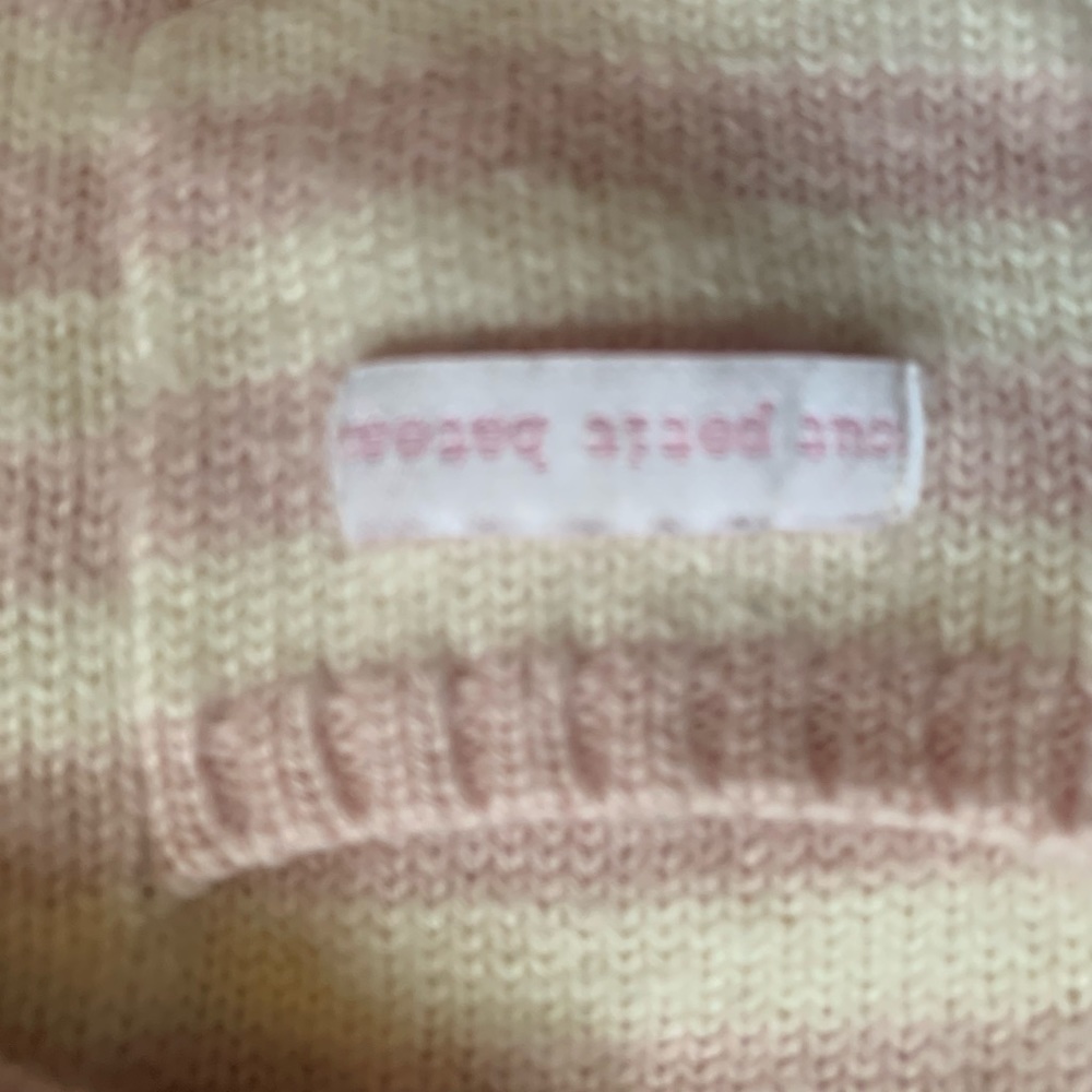 Petit Bateau pink striped onesie baby girl 12m - Picture 4 of 5